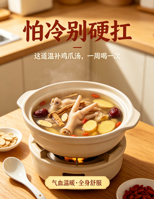 药膳汤不能瞎炖：同样鸡爪药材汤，气虚、寒湿喝法完全不一样