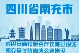 四川：南充市铁路、高速公路规划建设，成巴安高铁、南仪高速等图片