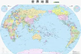 中，美，俄，韩眼中的世界地图图片