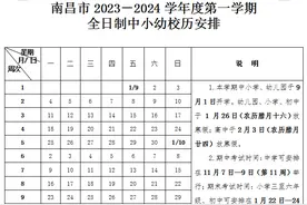 江西11设区市中小学寒假时间公布！图片