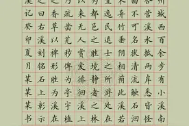 400张硬笔书法国展作品纸模板（A4可打印）图片
