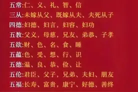 古代文化常识：七情、六欲、三纲、五常、三从、四德图片