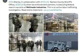 美国FBI突袭知名地板厂华人老板涉嫌奴役中国劳工被当场逮捕图片