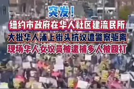 纽约华人与警察激烈冲突，女议员咬伤警员被捕，现场一片混乱！图片