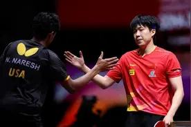 王楚钦发球被判，申请鹰眼挑战成功后连拿9分！4:0光速晋级图片