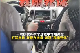 驾校教练打骂学员后续！狂砸方向盘说扇死你，已解除劳动合同图片