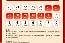 苏州保利大剧院春节期间票务中心营业时间调整图片