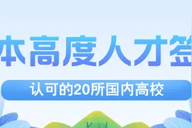 日本高度人才签证认可高校，我国20所大学上榜，19所都是985图片