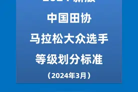 2024新版！马拉松大众跑者等级划分标准出台，看看你属于哪一级？图片