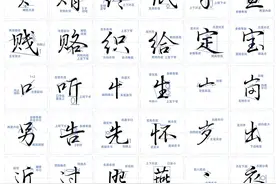 1个月把字练得行云流水！50个行书偏旁书写秘籍图片