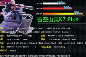 7999元的17英寸24核心RTX4060游戏本 吾空山灵K7 Plus是否值得买？图片
