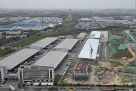 一标段三季度投运 西部最大公路港升级智慧物流产业园图片