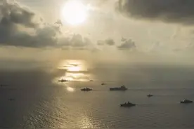 四国海军在中国家门口军演，南部战区随即列阵，亮明不惜一战决心图片