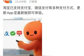 淘宝官宣：今起，可以用微信支付了！更新至最新版的淘宝App即可体验图片