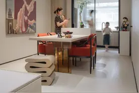 安定全案实景案例 | 75㎡学区房爆改，这审美绝了！图片