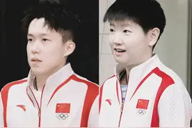 7月15日凌晨国乒出征巴黎：孙颖莎王楚钦换发型，王皓和儿子吻别图片
