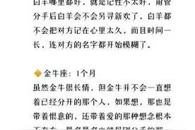 12星座分手后的想念会持续多久？水瓶真的令人心疼。 ​​​图片