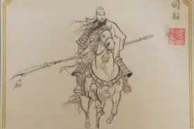周信用绘三国武将画像图片