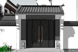 农村建房大门多宽合适？有几个尺寸挺合适，吉利还带财运图片