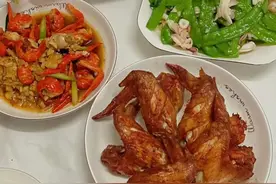 嫂子的孕期的晚餐，营养又健康，网友:全网最幸福的孕妇！图片