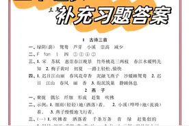 三年级下 语文 补充习题答案图片