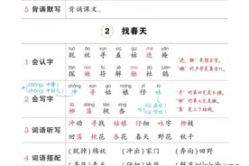 二年级语文（下）状元笔记（背记清单）图片