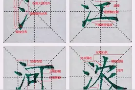 超美！楷书1000个汉字结构规律书详细讲解图片