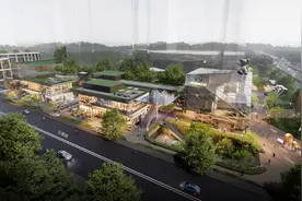 万松园片区将新增一生态商业街区，提供2000个公共停车位图片