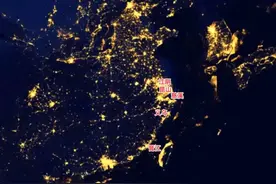 从夜景灯光图看昆山、义乌、慈溪、晋江、江阴的繁华程度排名图片
