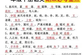 期末重点复习·一下语文必考知识点（领取空白电子版）图片