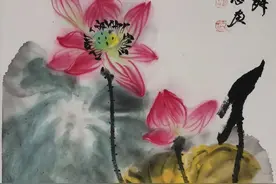 二十幅大写意水墨荷花，请欣赏图片