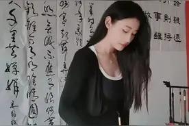 甘肃美女书法家乐儿，颜值与才华并存的中国书坛新星图片