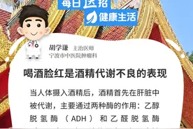 【每日“医”招】喝酒脸红是酒精代谢不良的表现图片