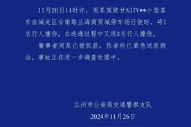 兰州警方通报：一人驾驶小型客车将1名行人撞伤，逃逸过程中又撞伤3名行人，已被抓获图片
