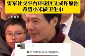 雷军评论区成"卫生巾"许愿池，小米高管曾回应"真的做不了"图片