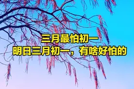 老人常说“三月最怕初一”，明日三月初一，有啥好怕的？了解下图片