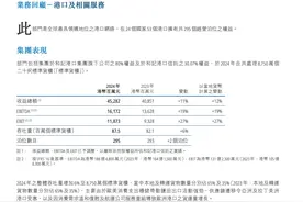 李嘉诚旗下长和，公布港口收入图片