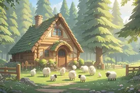 儿童睡前故事《七只小羊智斗大野狼》图片