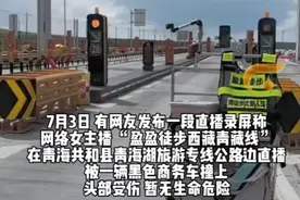 徒步女主播路边被车撞，直播记录下被撞瞬间，责任划分引发争议图片