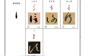 草书字符符号解析（一）图片