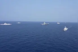 山东舰封台演习，美航母加速远离台海，美军：未准备好与中国开战图片