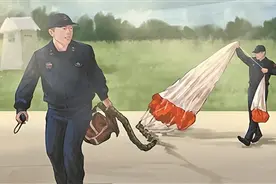 追伞花的兵图片
