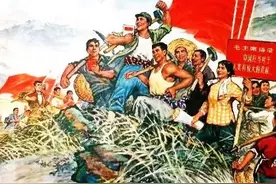 激情燃烧的岁月——农业学大寨（宣传画3）图片