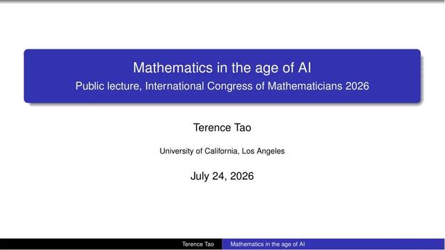 菲尔兹奖得主陶哲轩警告：AI正在量产没有人类能看懂的数学证明