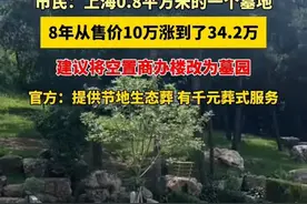 上海墓地从10万涨到34.2万，网友早就想好五花八门的省钱“去处”图片