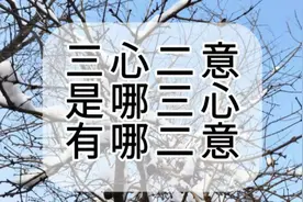 三心二意都是哪“三心”、哪“二意”？为什么不是“四心三意”？图片