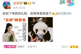 赵丽颖再收“熊猫玩偶” 名人明星偏爱在成都“带货”图片