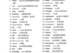 八年级下册英语单元词汇表图片