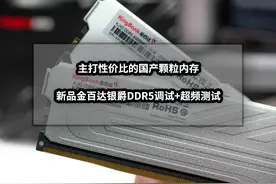 主打性价比的国产颗粒内存丨新品金百达银爵DDR5调试+超频测试图片