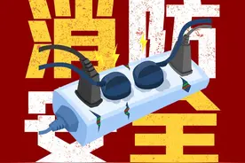 微海报 | 安全使用接线板 不可超负荷用电图片